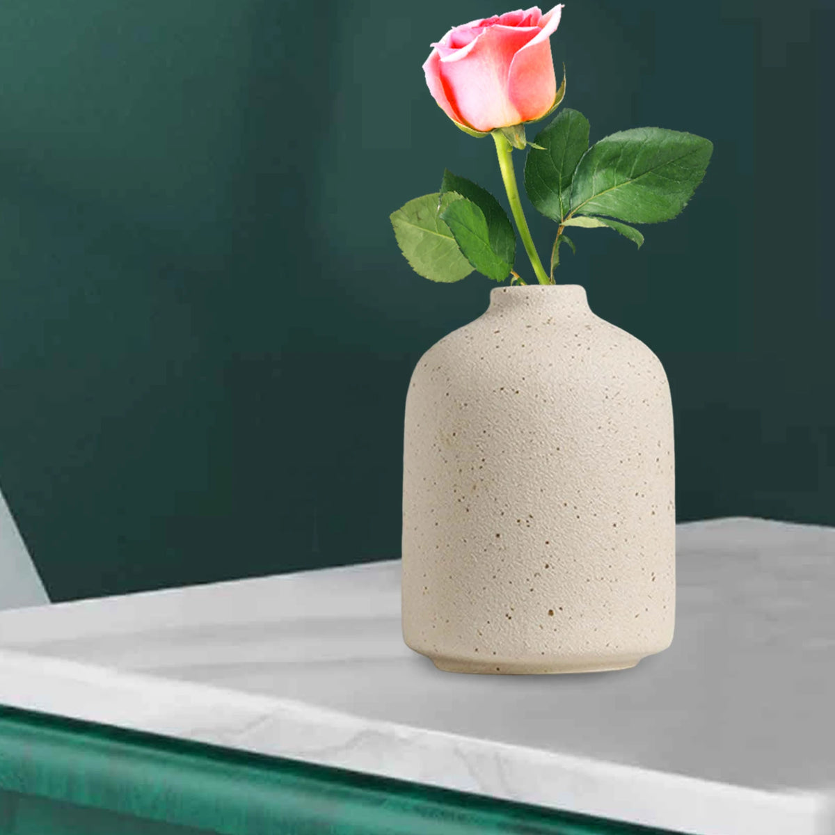 Modern boho ceramic vase for entryway and living room floral décor
