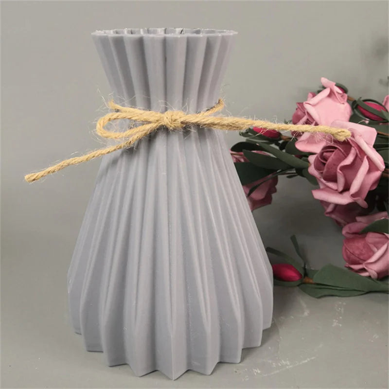 Unbreakable Plastic Imitation Ceramic Vase