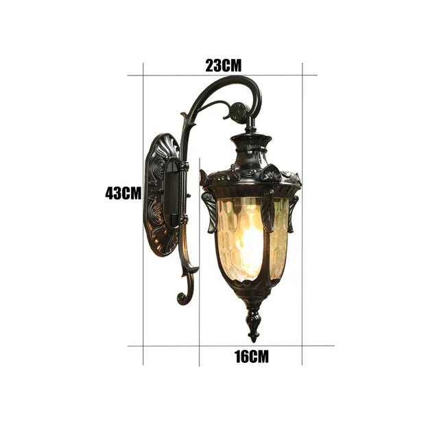 American Retro Waterproof Outdoor Wall Sconce