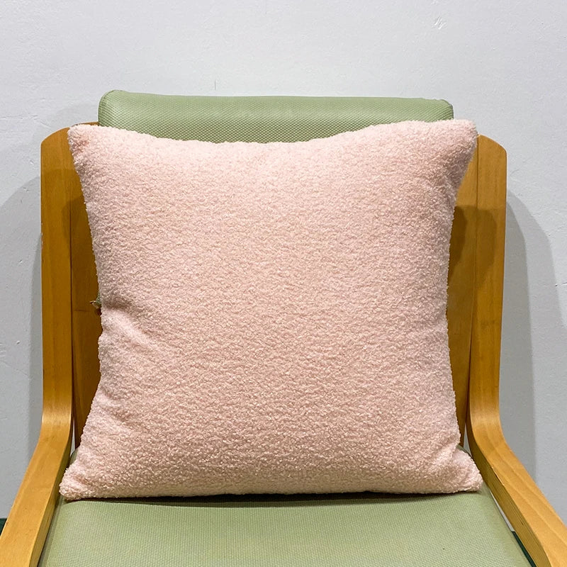 Faux Fur Throw Pillow Cover — styling detail