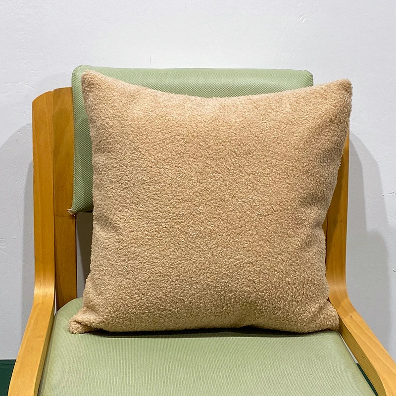 Faux Fur Throw Pillow Cover — styling detail