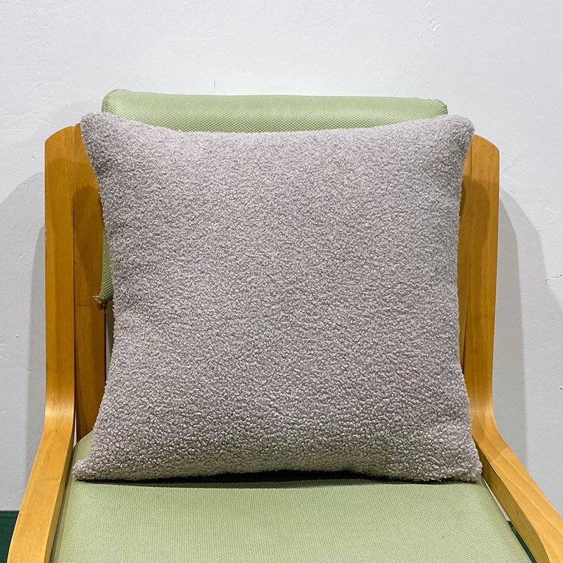 Faux Fur Throw Pillow Cover — styling detail