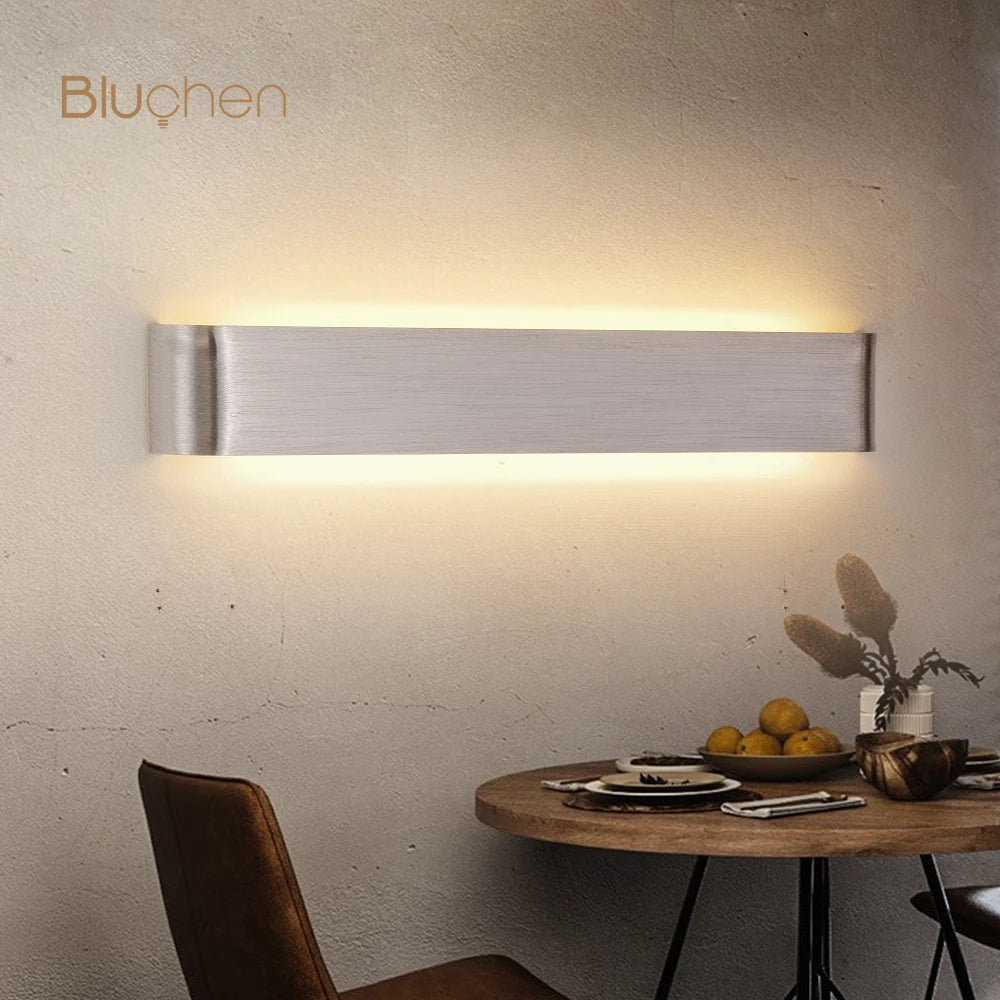 aluminum wall sconce, close-up of shade and hardware detail