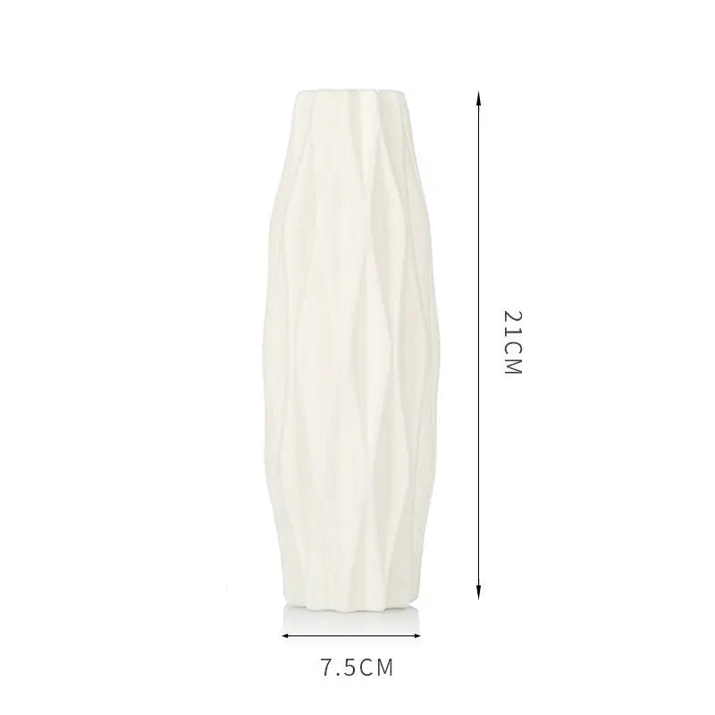 Unbreakable Plastic Imitation Ceramic Vase