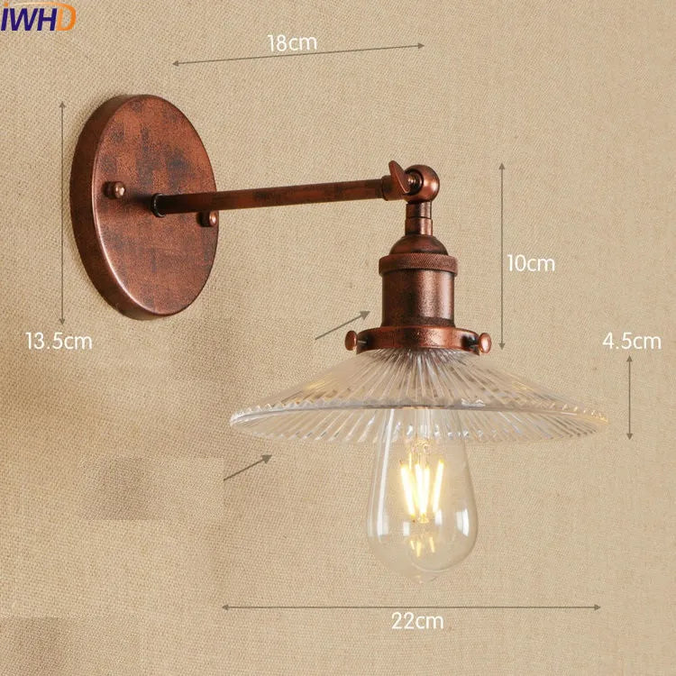 Antique Brass Swing Arm Wall Sconce