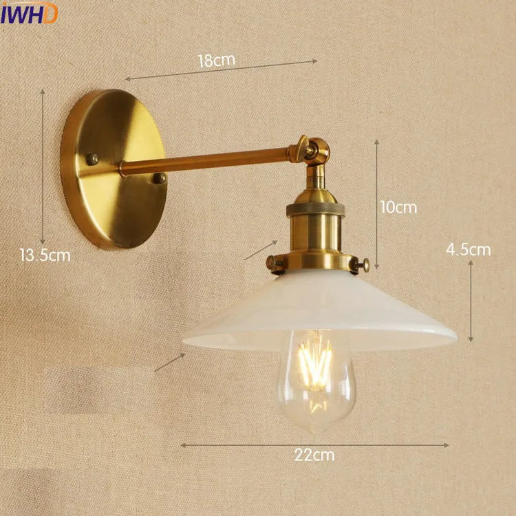 Antique Brass Swing Arm Wall Sconce