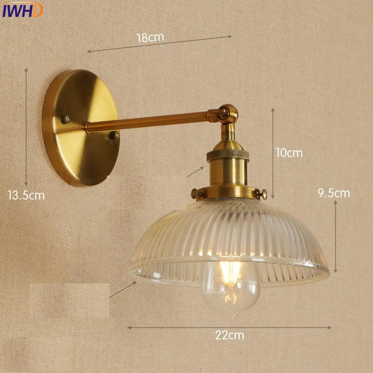 Antique Brass Swing Arm Wall Sconce