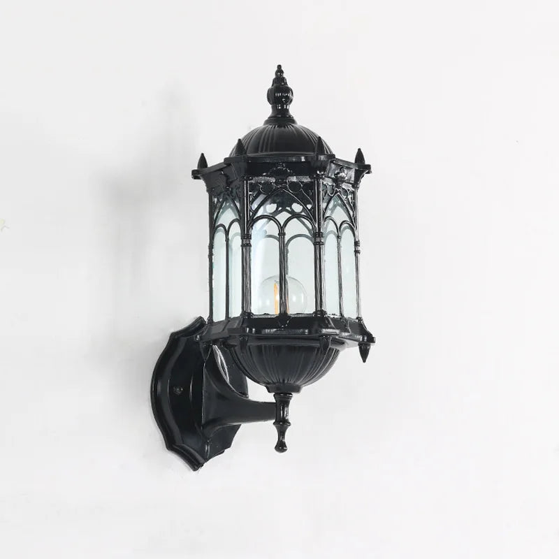 outdoor wall sconce, installed in a room interior setting