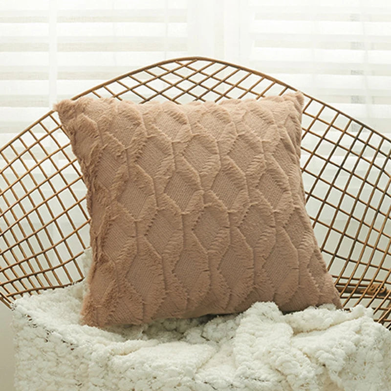 Soft Plush Throw Pillow Cover