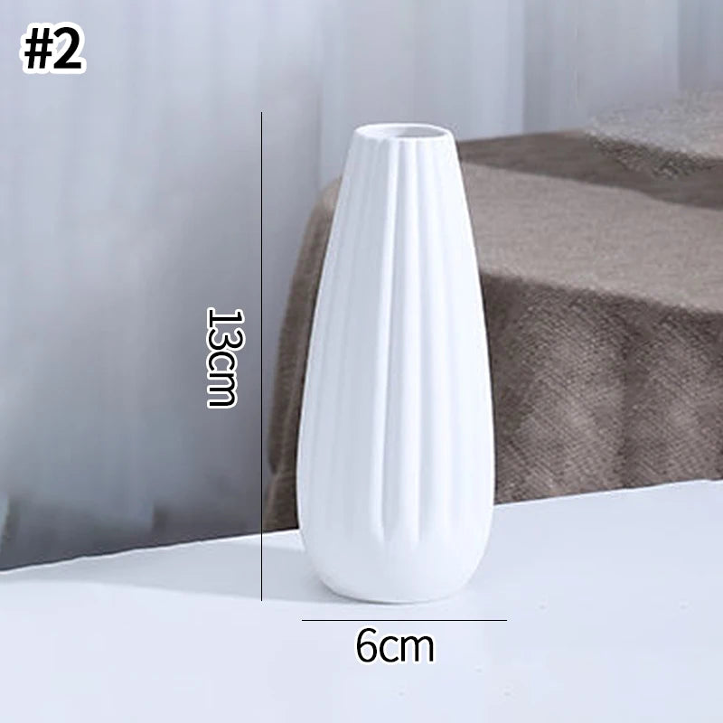 Nordic Retro Ceramic Flower Bottle