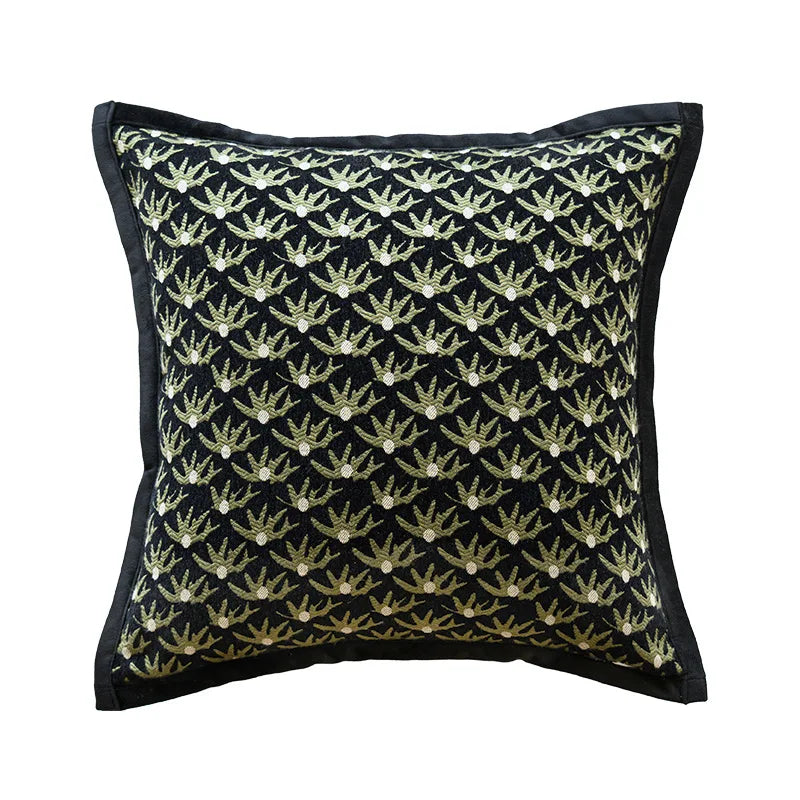 Nordic Jacquard Lumbar Pillow Cover — styling detail