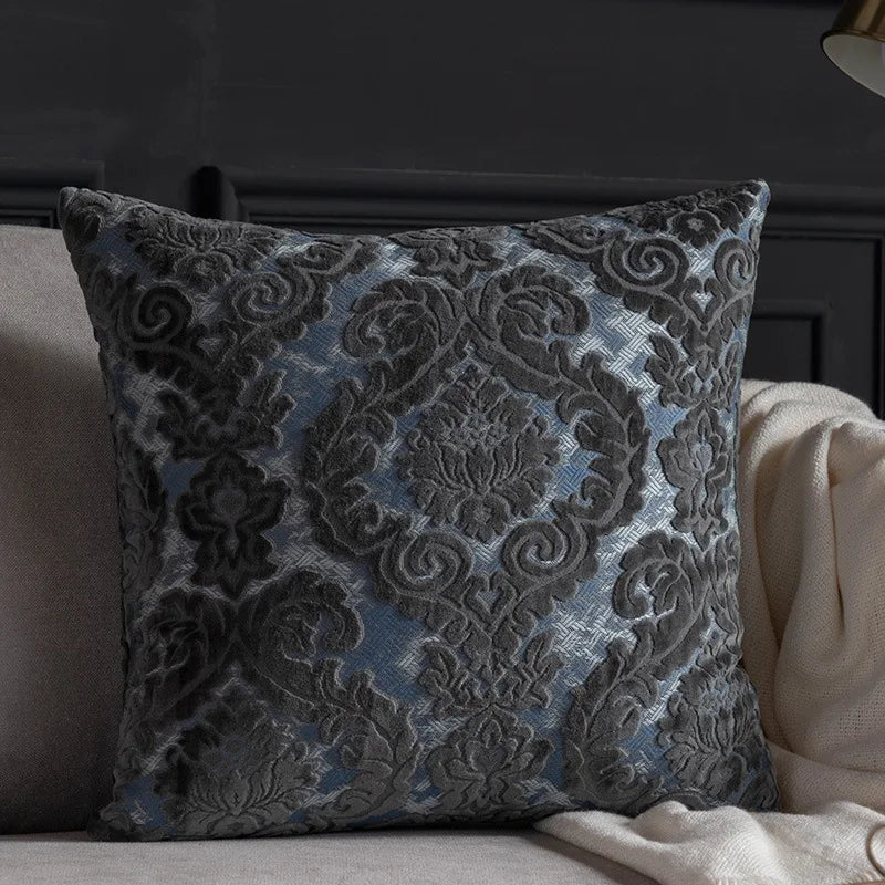Light Luxury Jacquard Pillow Cover — styling detail