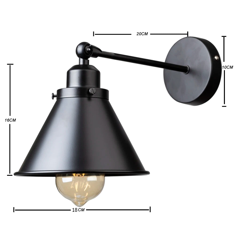 Vintage Industrial E27 Wall Sconce