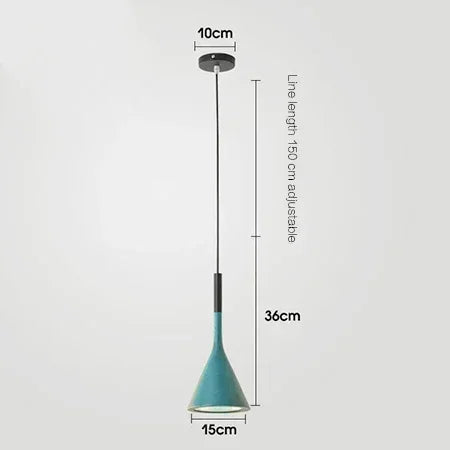 Colored Dome Pendant Light