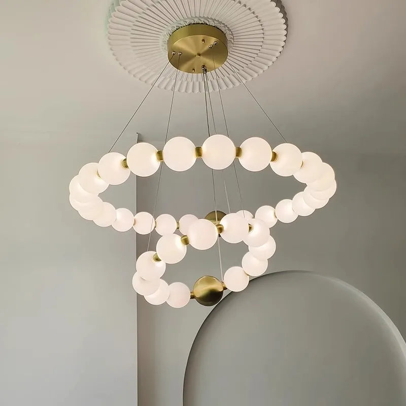 Single ring chandelier, 16.5 in across, for a bedroom ceiling