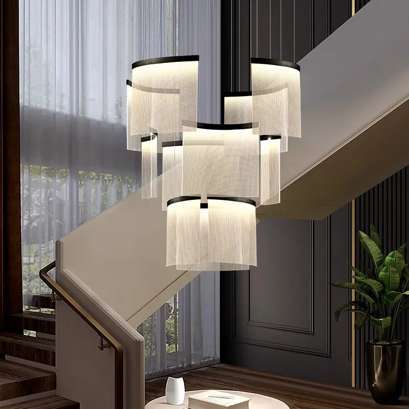 Seven head chandelier, 19.7 in across, with a 59.1 in cord drop
