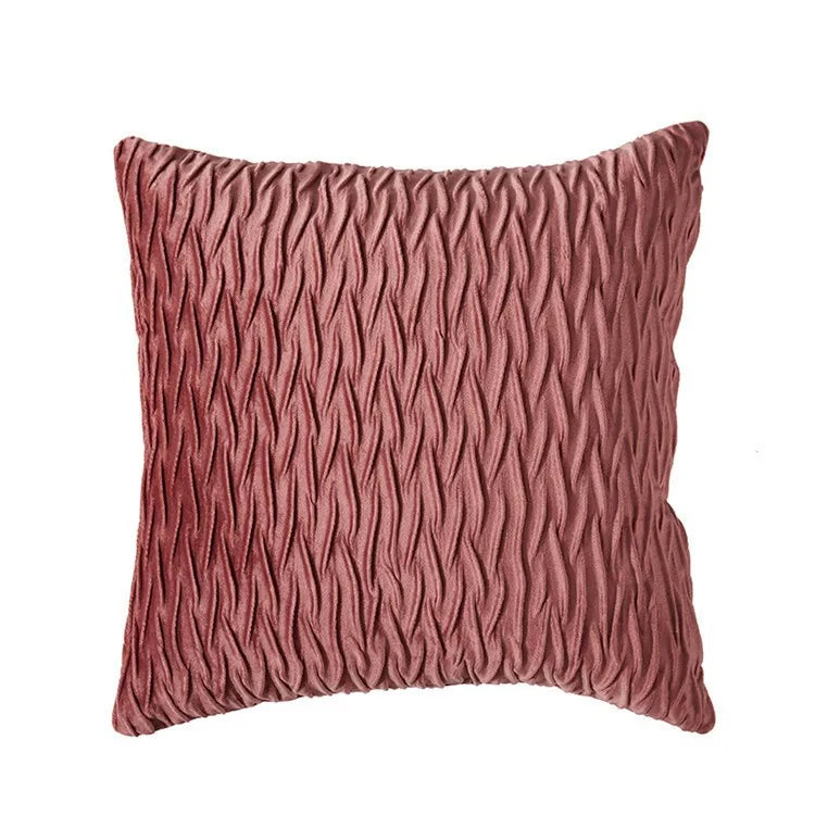 Plush Velvet Throw Pillow Cover — styling detail