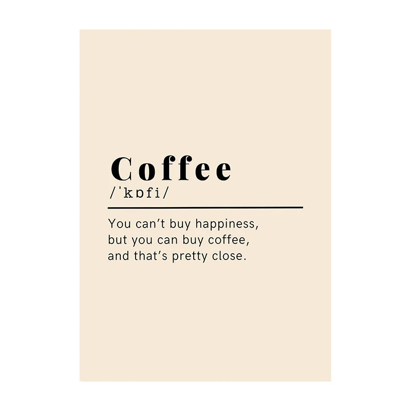 Coffee Diver Trendy Canvas Wall Art Print
