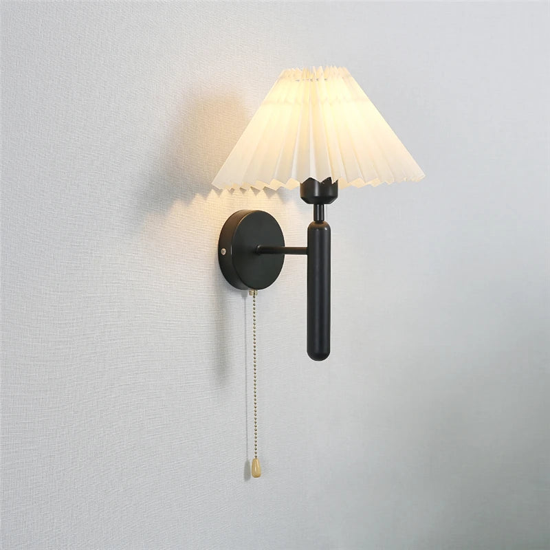 Nordic Metal Pleated Wall Sconce