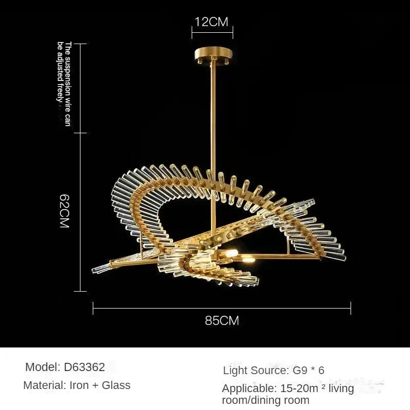 Gold globe chandelier with pipe mounting, non dimmable, assembly needed