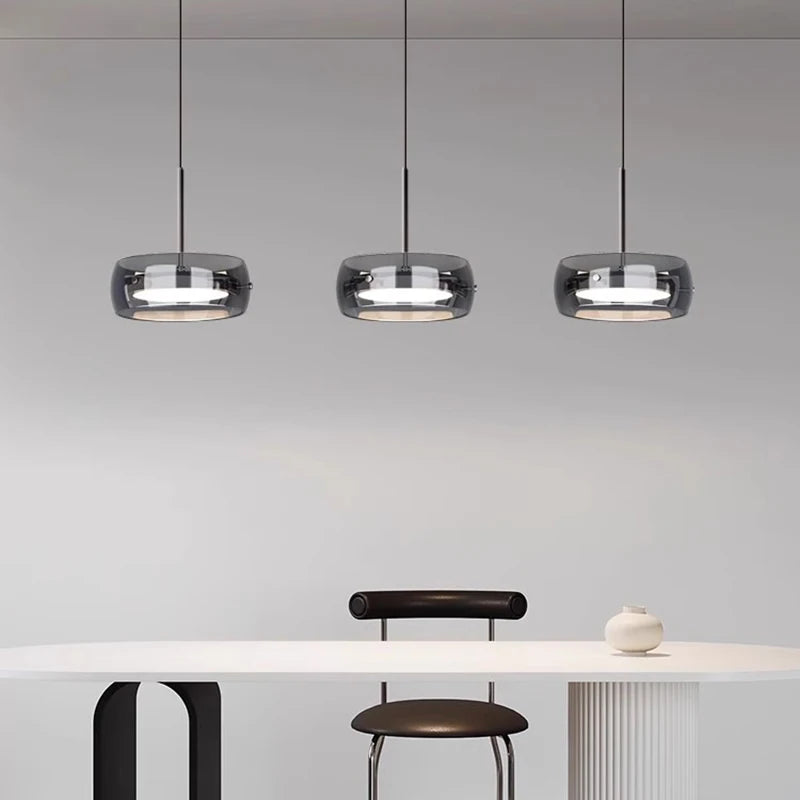 Multi Head Glass Pendant Light
