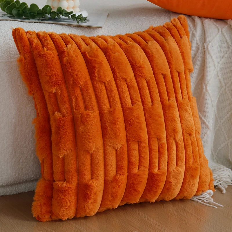 Soft Plush Throw Pillow Cover — detail