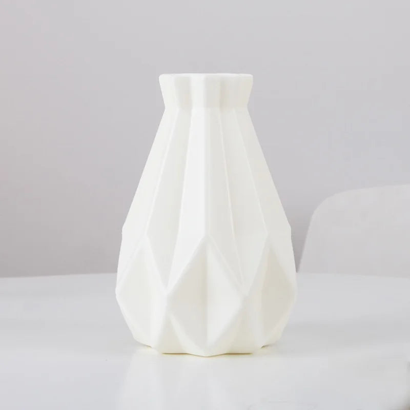 Light blue boho vase close-up showing basket weave texture and surface detail