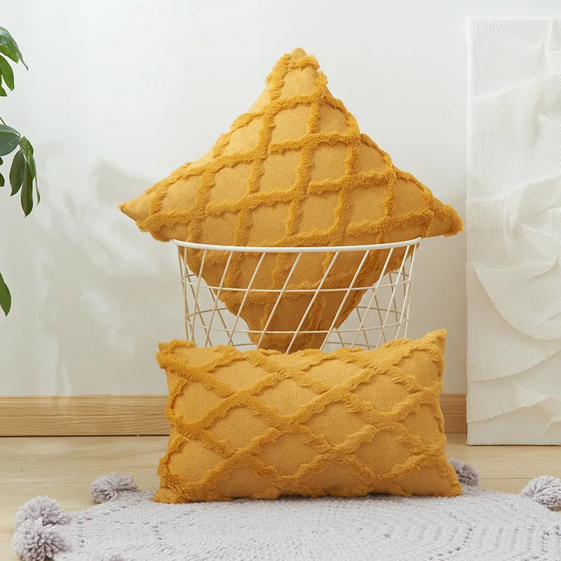 Soft Plush Luxury Pillow Cover — styling detail
