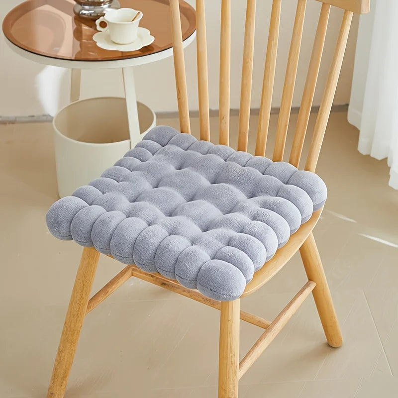 Round Biscuit Plush Seat Cushion