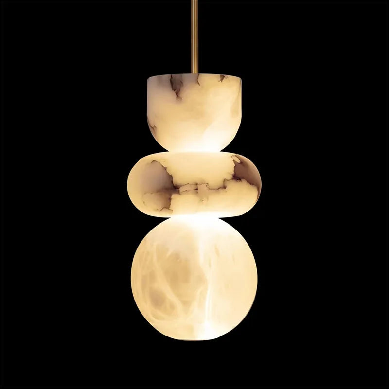 Natural Marble Pendant Light