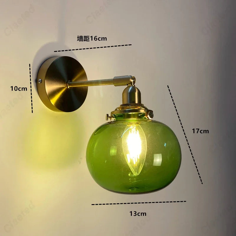 Creative E27 Glass Wall Sconce