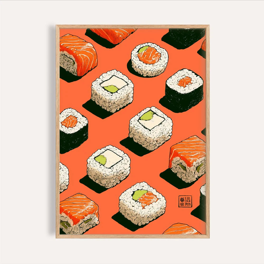 Japanese Sushi Bar Canvas Wall Art