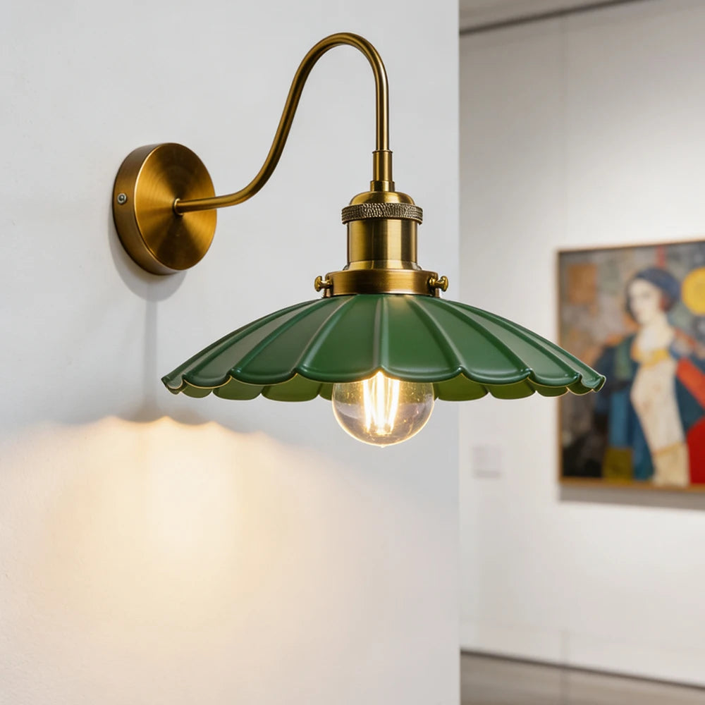 black outdoor wall sconce, close-up of shade and hardware detail