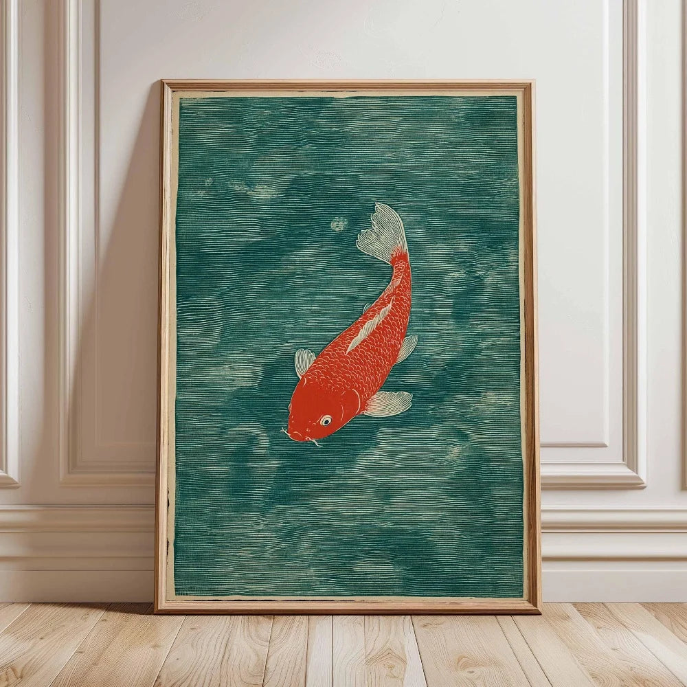 Japanese Koi Fish Zen Pond Canvas Wall Art