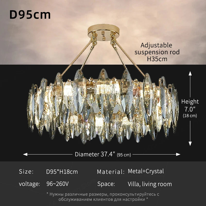 Plated crystal chandelier, 31.5 inch round, for a hotel reception area