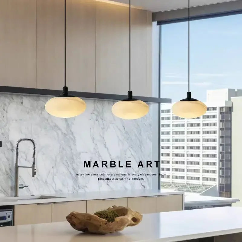 Marble Sphere Pendant Light