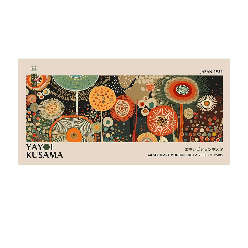 Yayoi Kusama Inspired Dots Canvas Wall Art