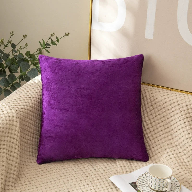 Velvet Throw Pillow Cover — styling detail