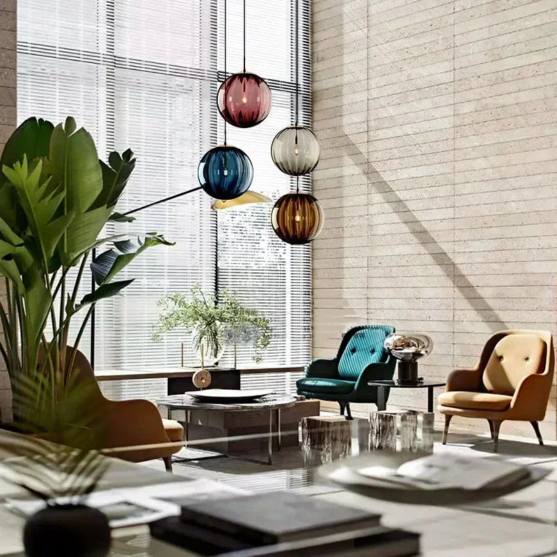Glass Globe Pendant Light