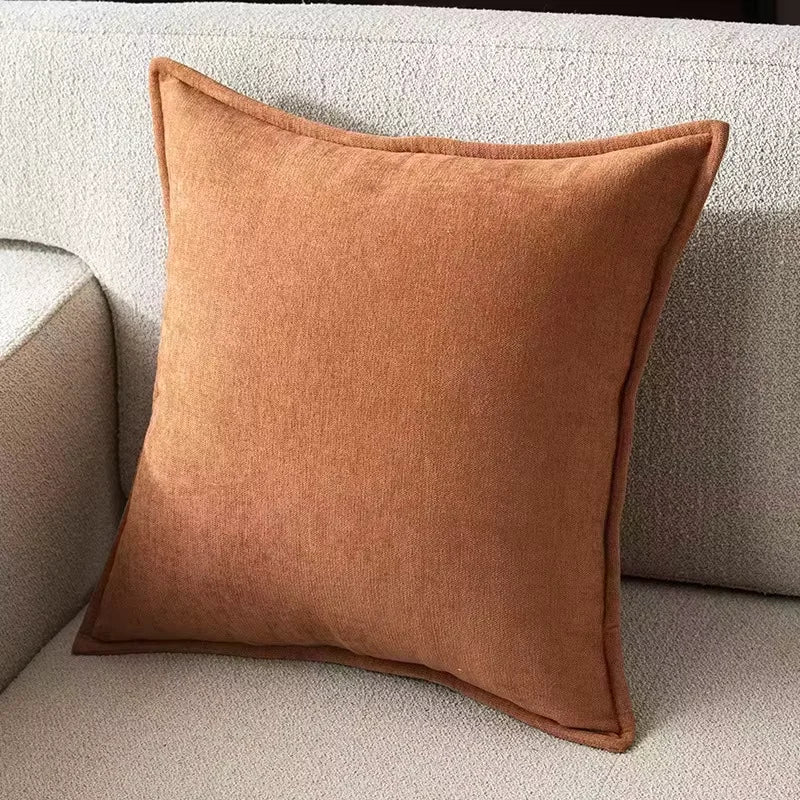 Retro Chenille Throw Pillow Cover — styling detail
