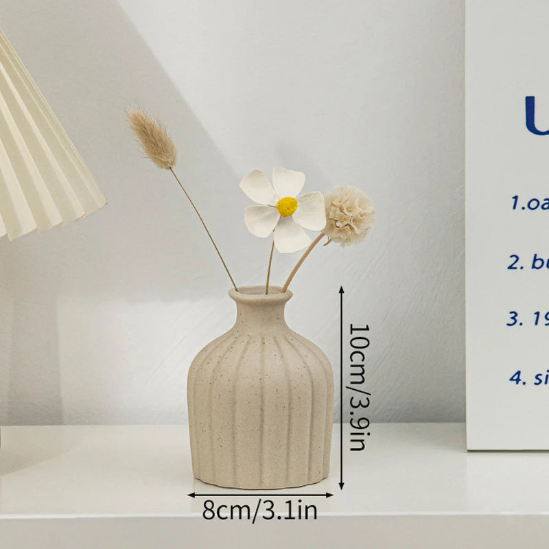 Retro Ceramic Dried Flower Vase