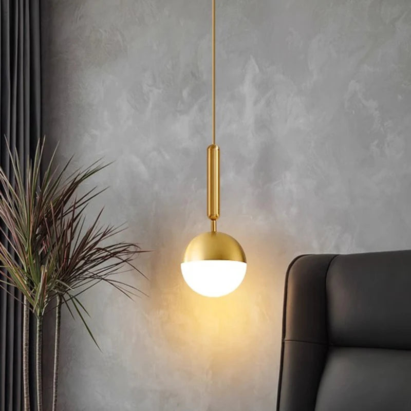Alloy Bedside Pendant Light