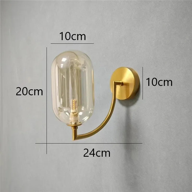 Modern G9 Glass Ball Wall Sconce