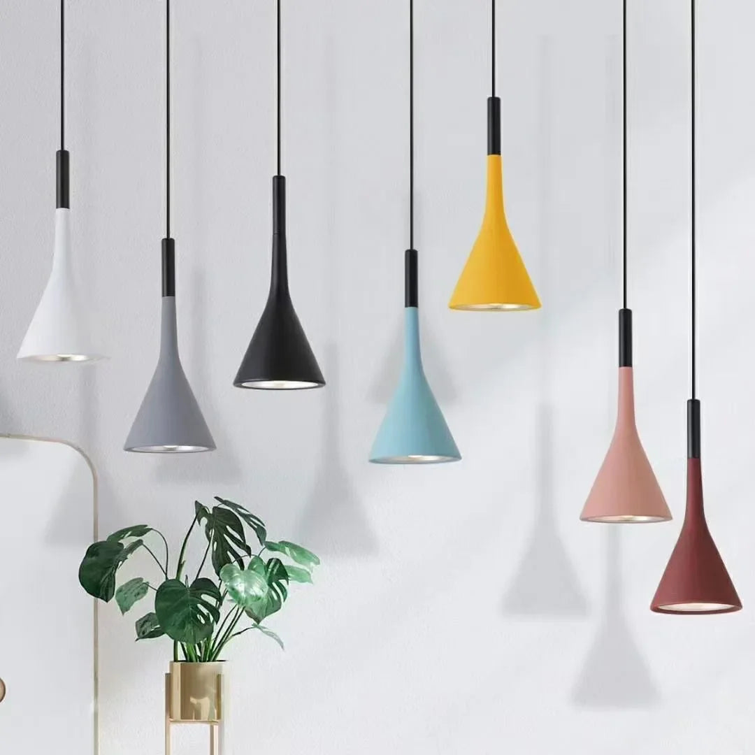 Multicolor Metal Pendant Light