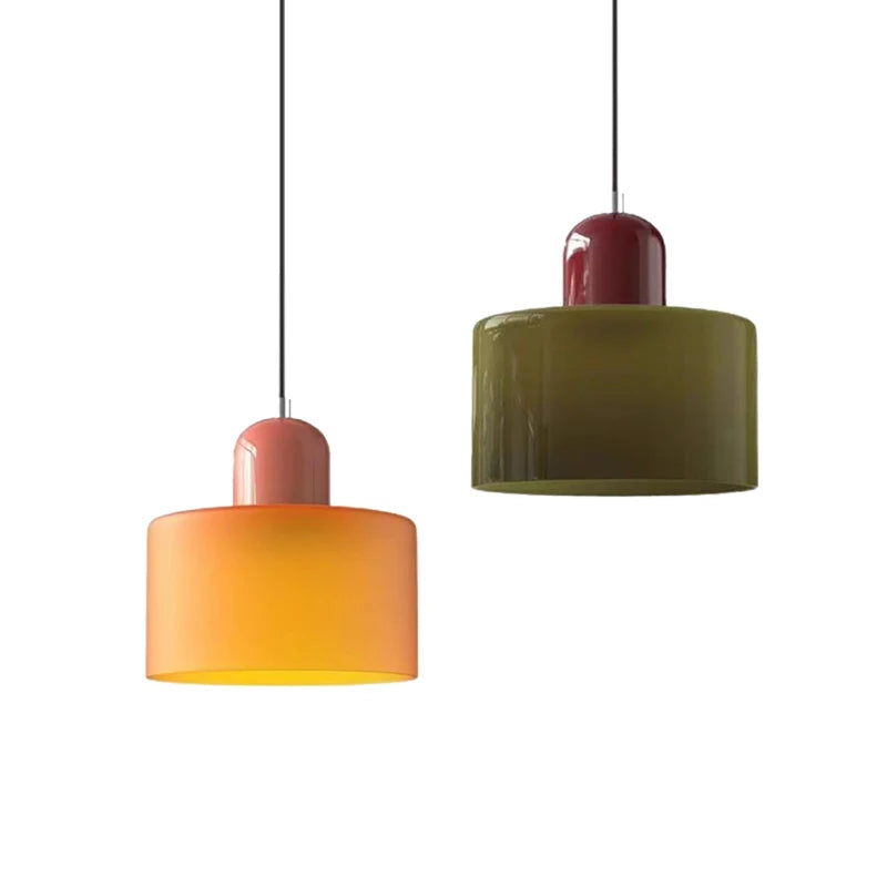 Colorful Glass Globe Pendant Light