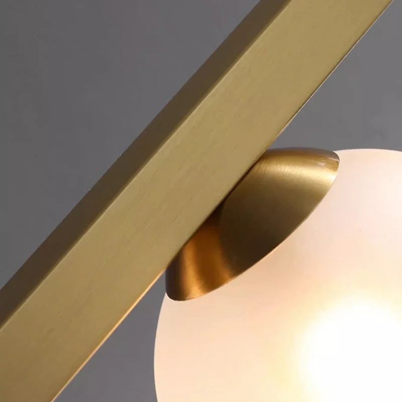 Ten head cluster chandelier, 48 inches long, with included wedge base LEDs