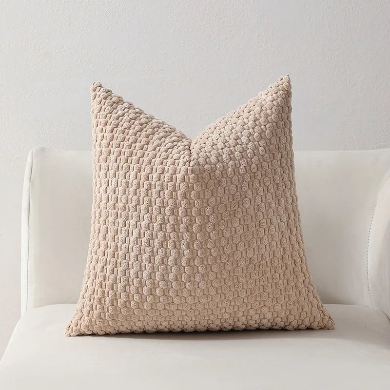 Decorative Throw Pillow Cover — styling detail