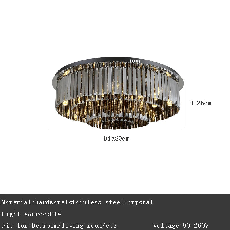 Square black crystal chandelier, 39.4 by 39.4 in, on a plated iron frame