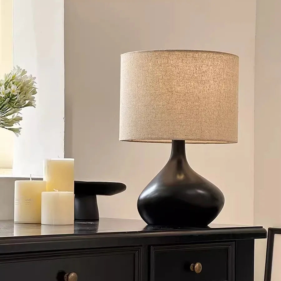 Japanese Minimalist Bottle Table Lamps Bedroom Beside Light Fixture Study Led Reading Lamp Living Room Decor Modern Illumination