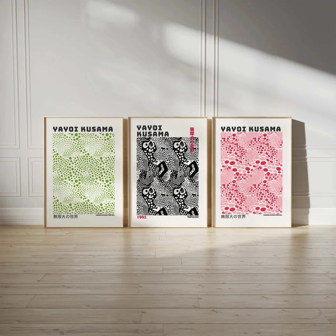 Yayoi Kusama Floral 3-Piece Canvas Wall Art Set
